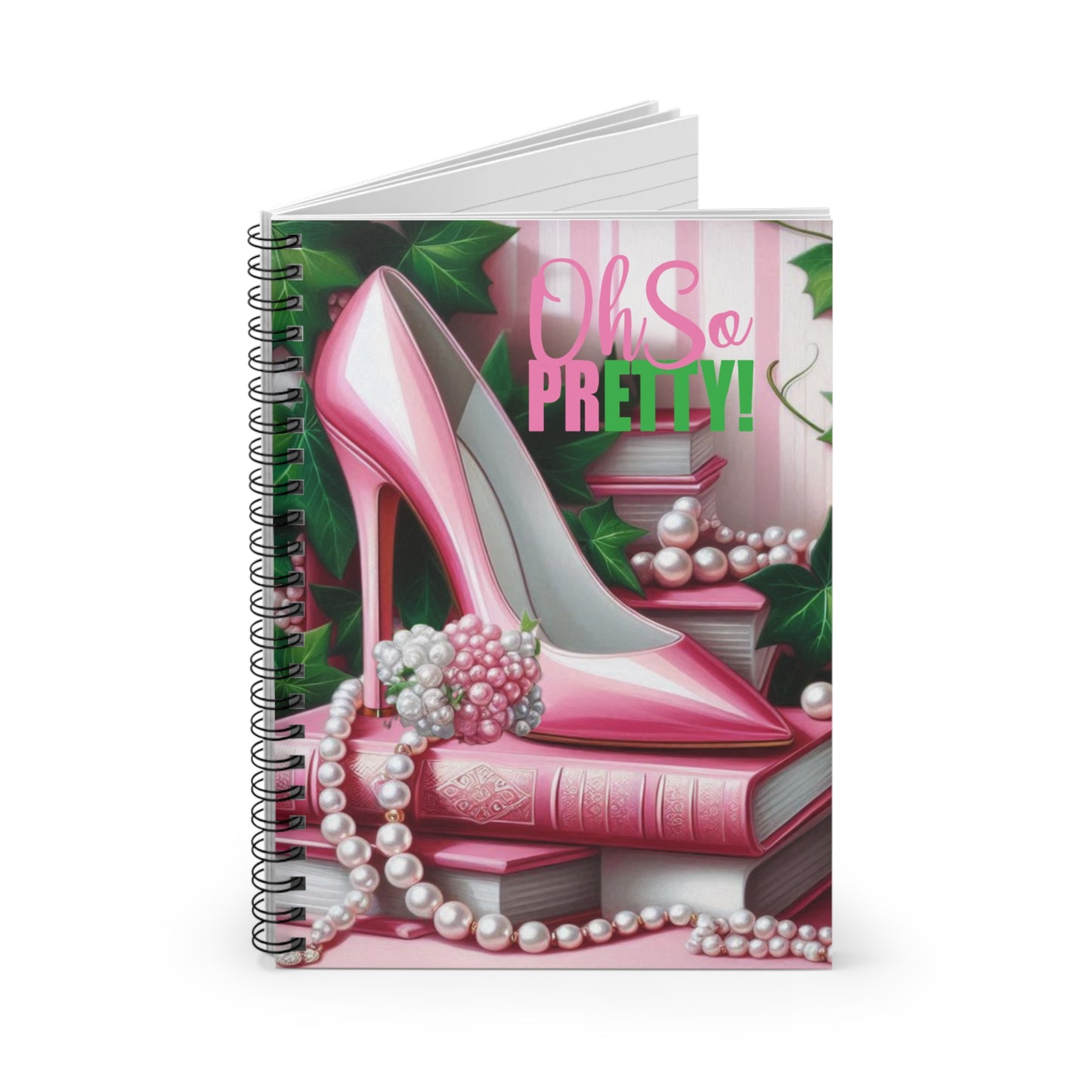Chic Fashion Spiral Notebook - "Oh So Pretty!"