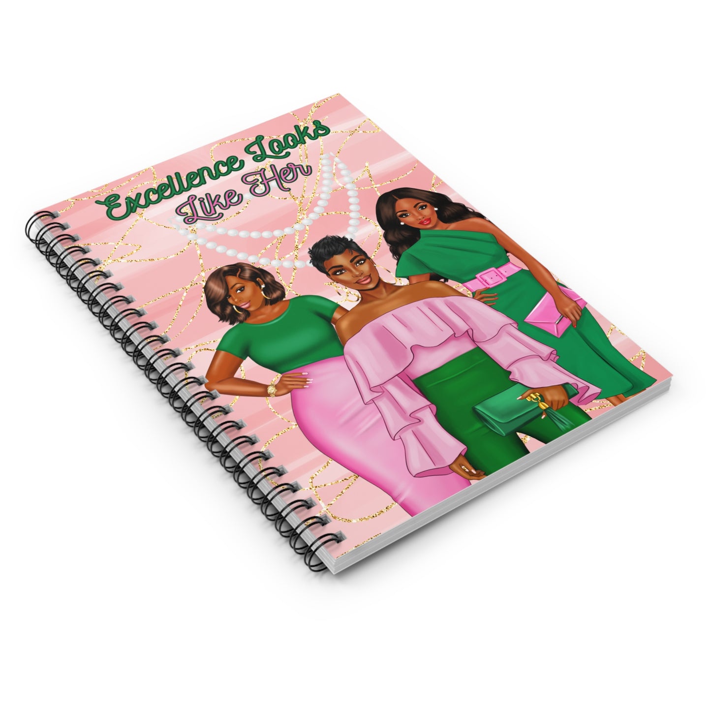 Empowering Spiral Notebook - 'Excellence Looks Like Her'