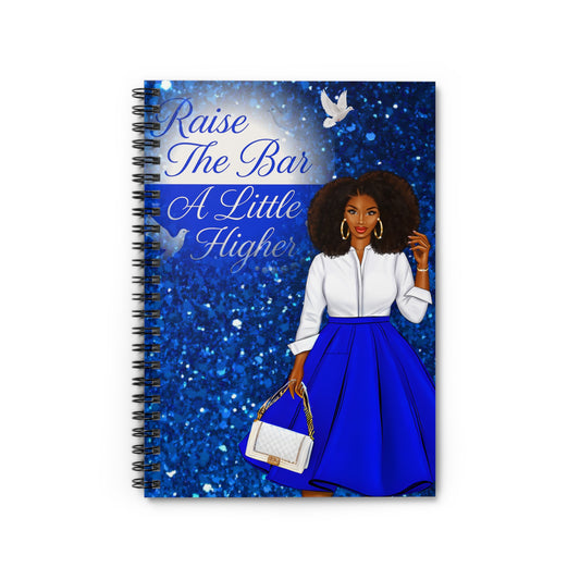 Inspirational Spiral Notebook - "Raise The Bar A Little Higher" - Perfect for Goal-Setting and Motivation