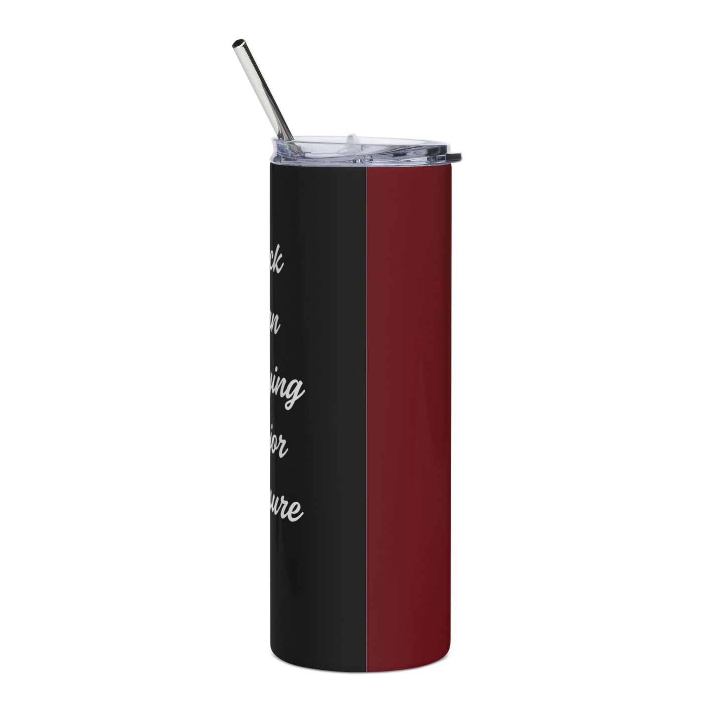 Stylish Stainless Steel Tumbler - 20oz with dapper gentleman design