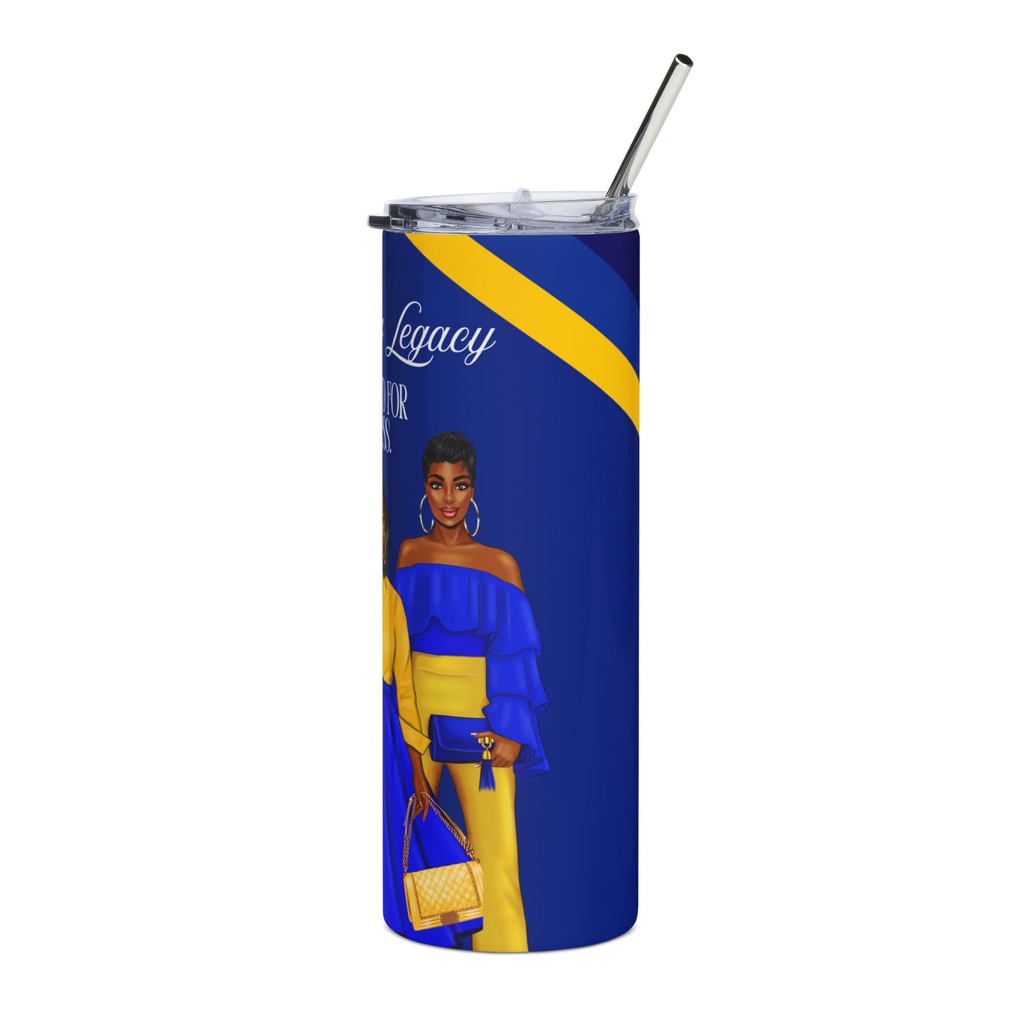 Empowered for Greatness - Stainless Steel Tumbler 20oz | Inspirational Travel Mug for Women