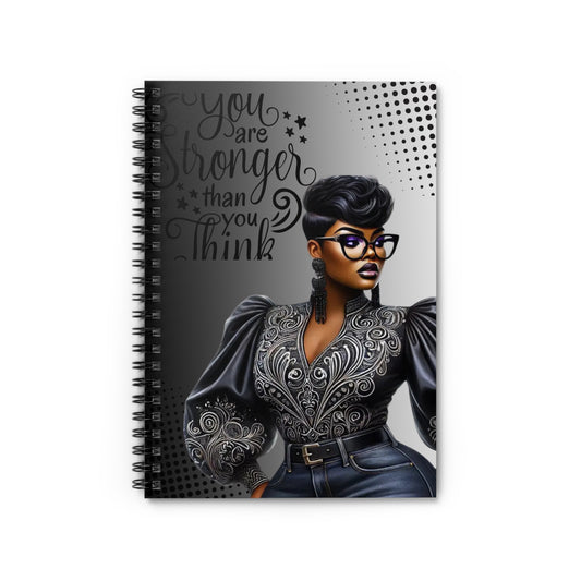 Empowerment Spiral Notebook - 'You Are Stronger Than You Think'