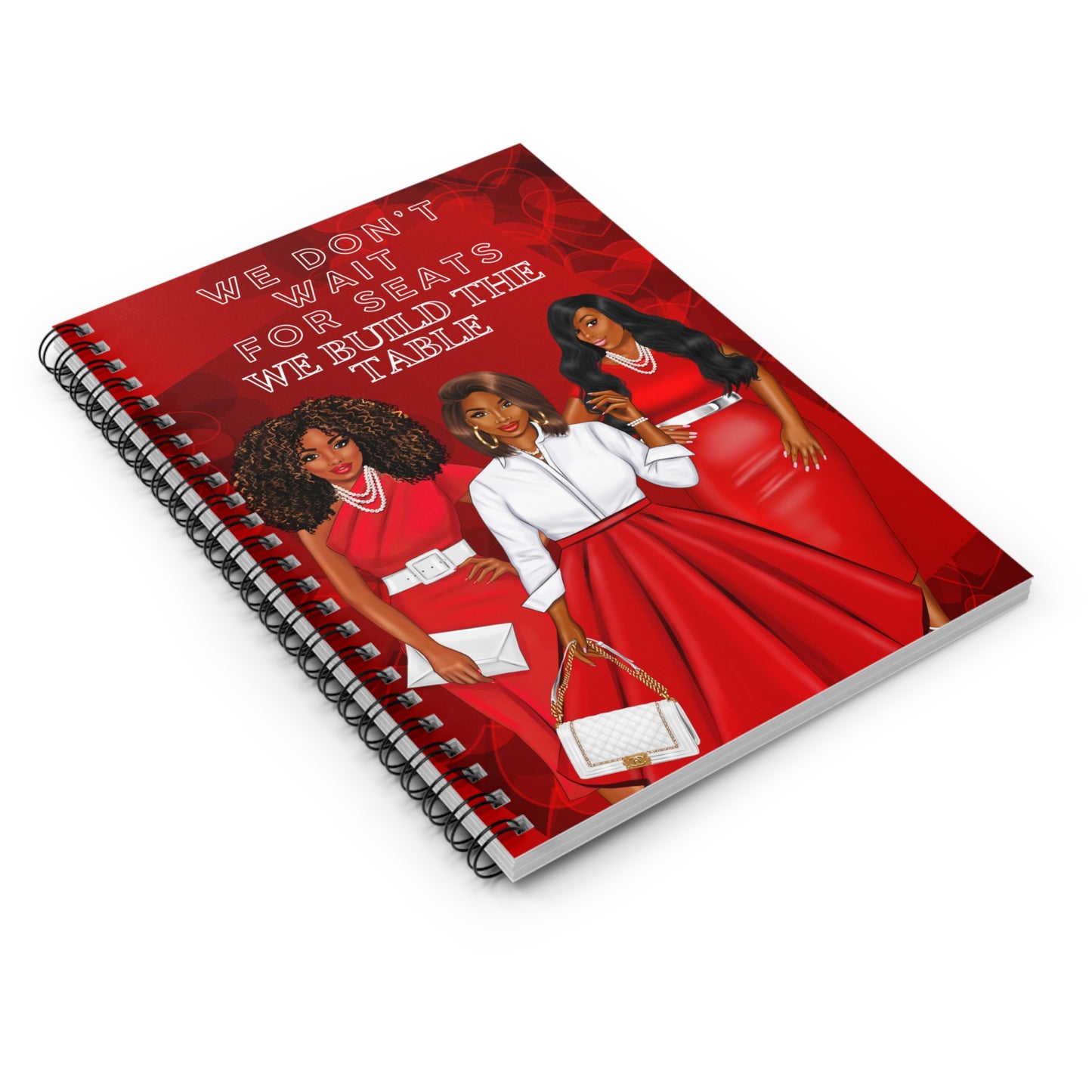 Empowering Spiral Notebook - 'We Build The Table' Design