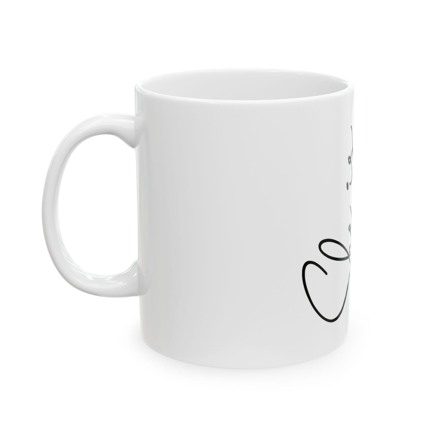 Inspirational Ceramic Mug - "She is Strong, Fierce, Brave, Full of Fire"