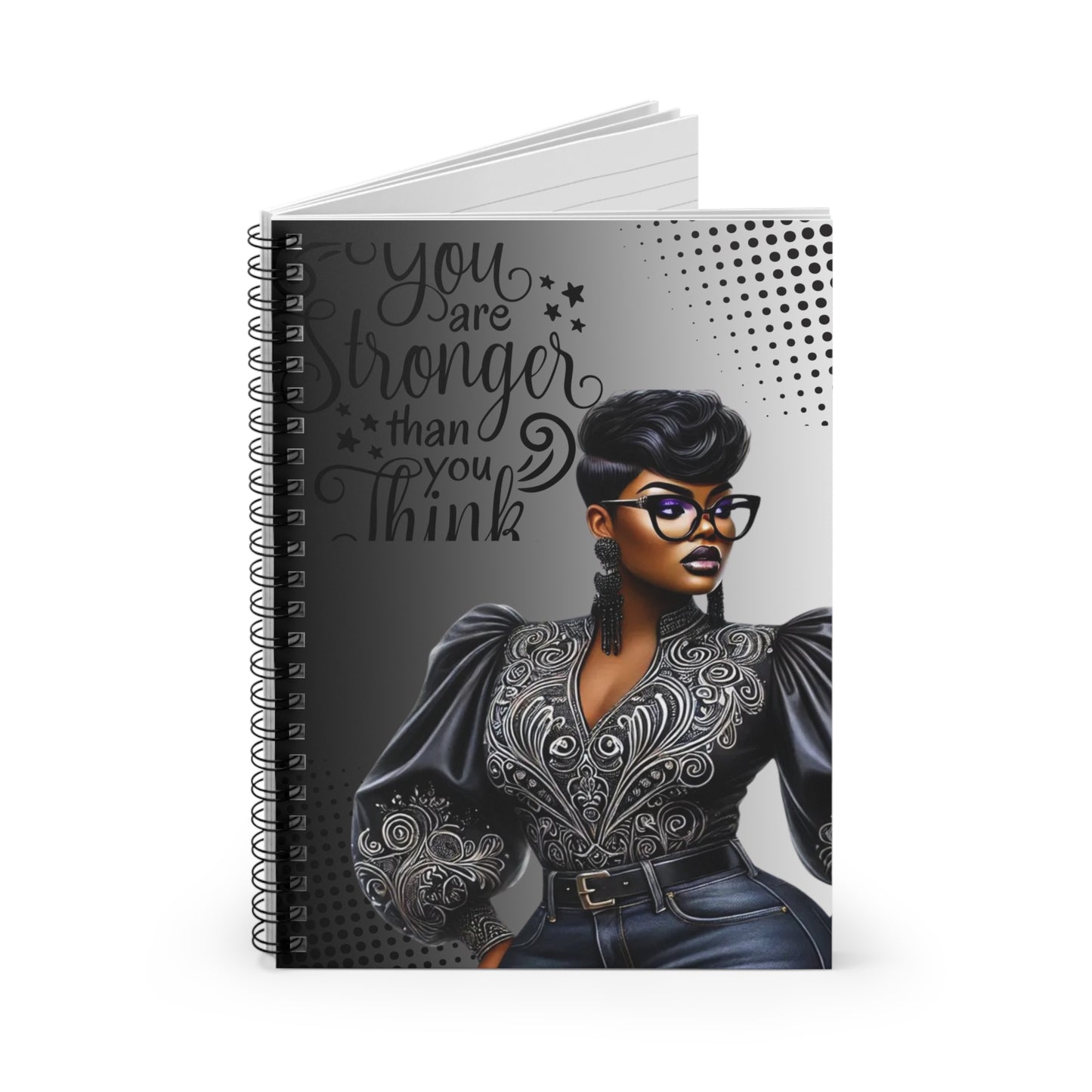 Empowerment Spiral Notebook - 'You Are Stronger Than You Think'