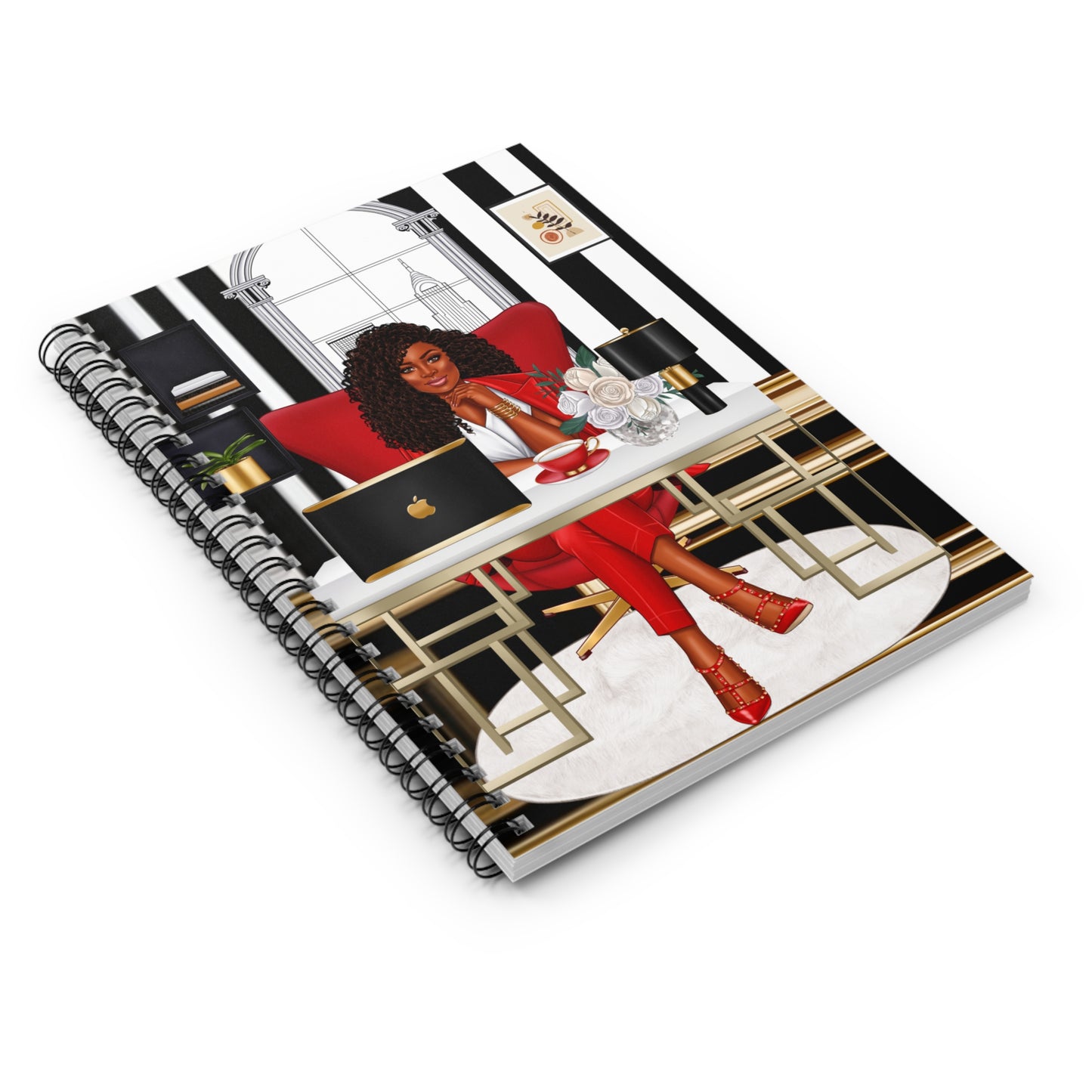 Elegant Spiral Notebook - Stylish Desk Vibes