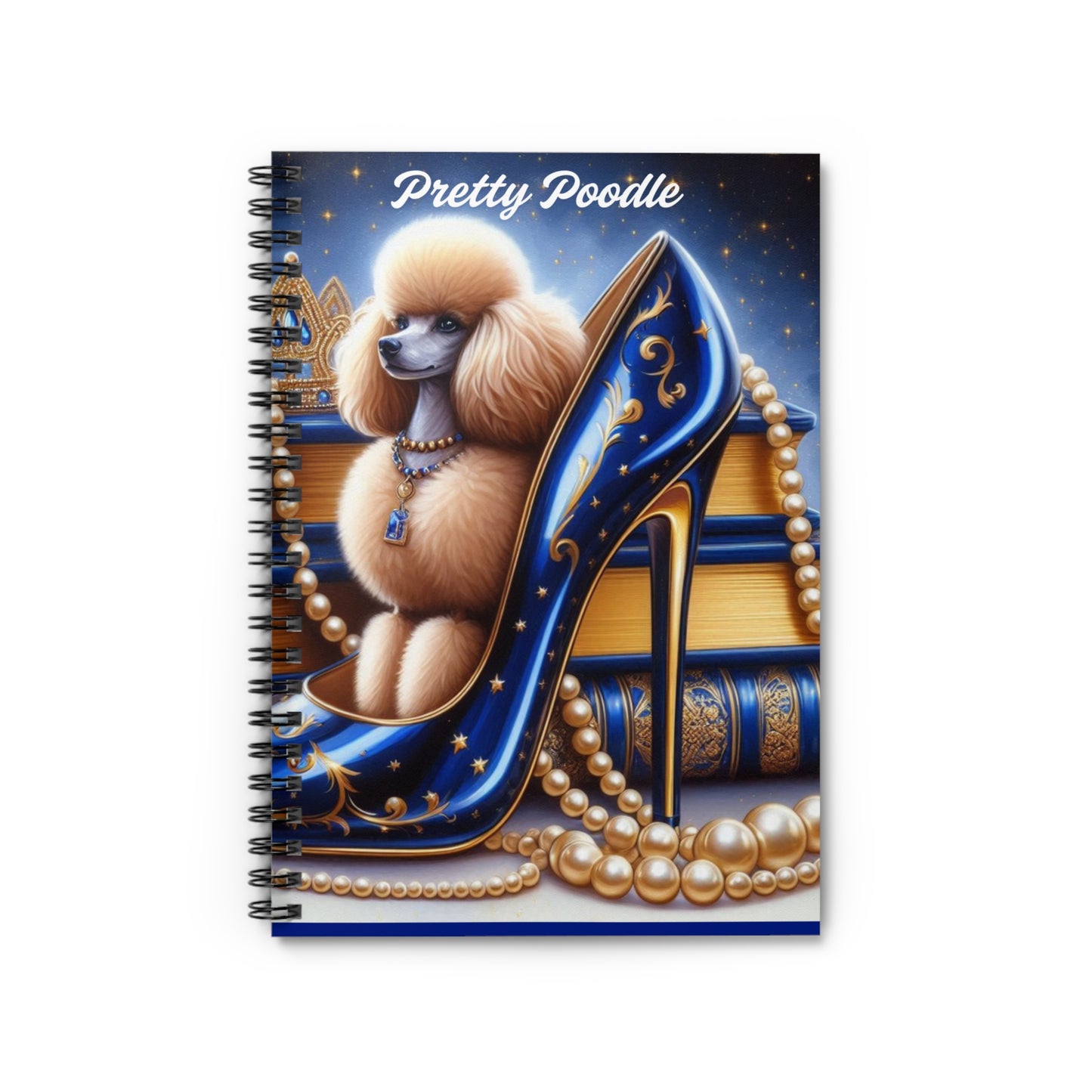Pretty Poodle Glam Spiral Notebook - Perfect for Dog Lovers & Fashionistas