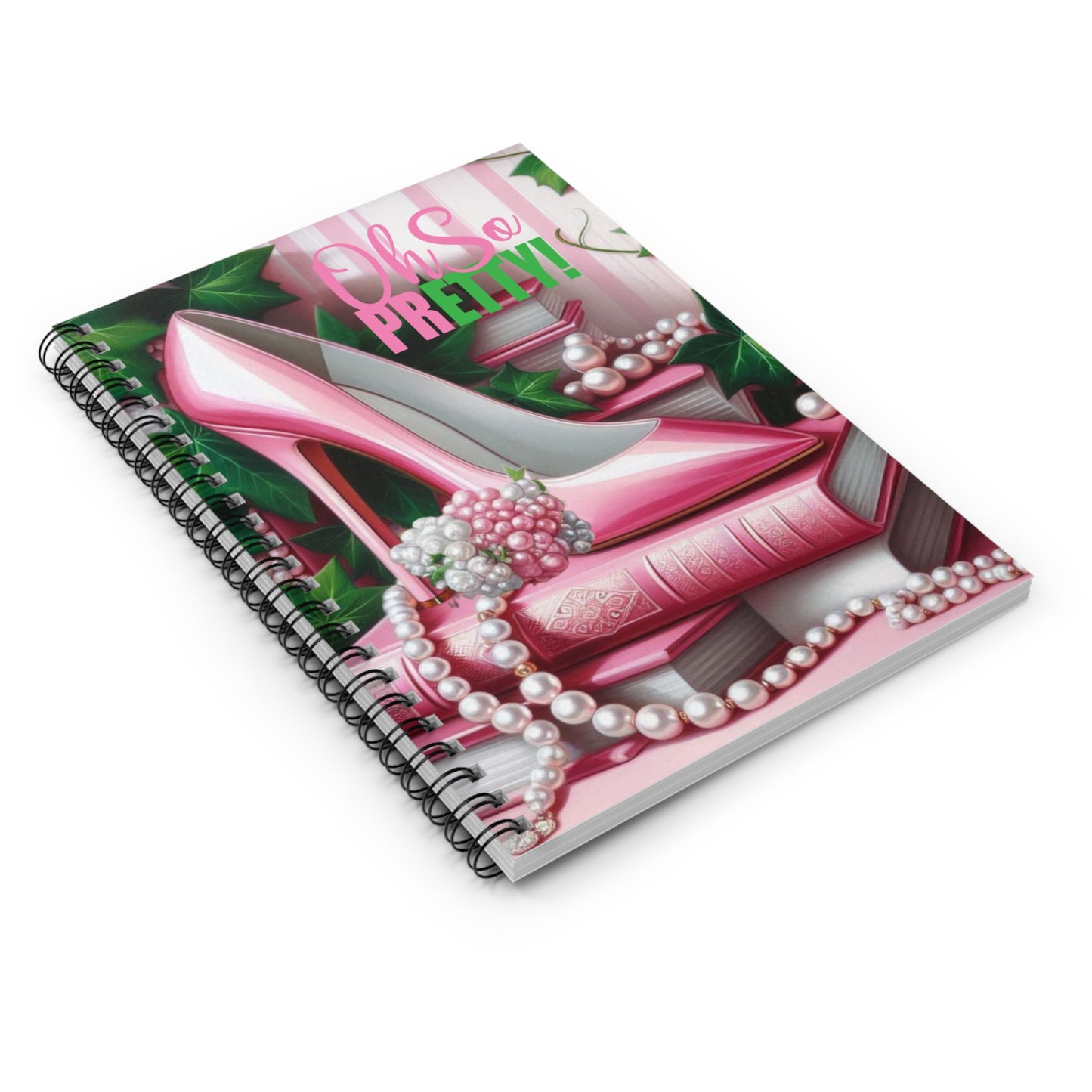 Chic Fashion Spiral Notebook - "Oh So Pretty!"