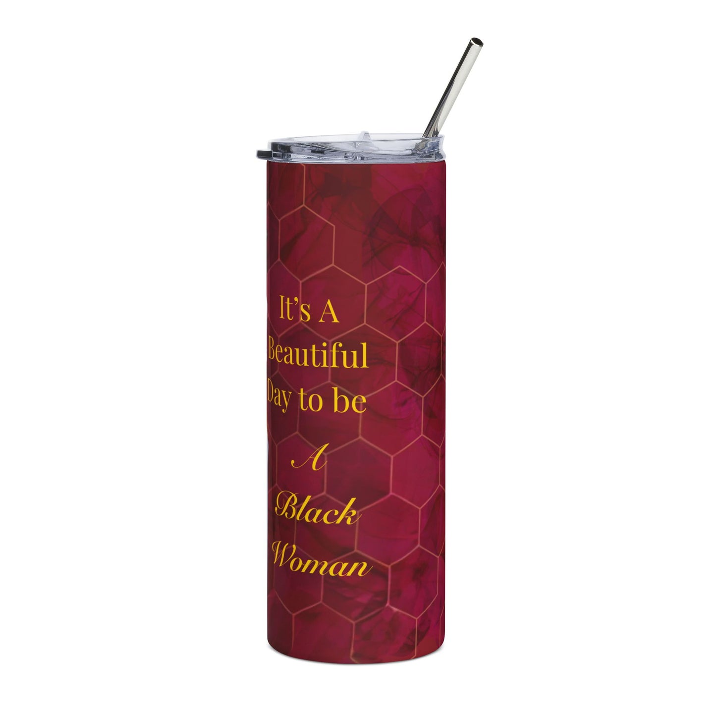 Stylish Stainless Steel Tumbler, 20oz – Inspirational Drinkware for Women, Perfect Gift for Birthdays, Self-Care, and Everyday Use