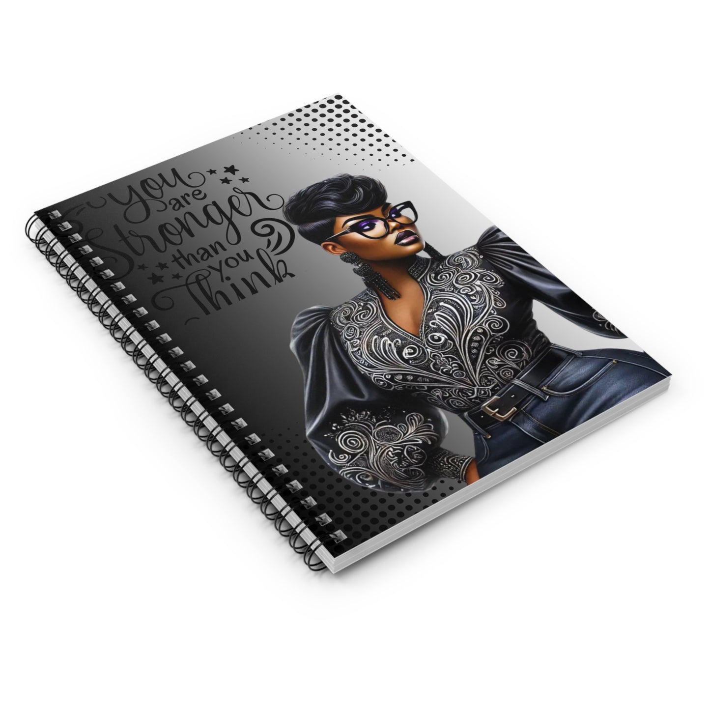 Empowerment Spiral Notebook - 'You Are Stronger Than You Think'