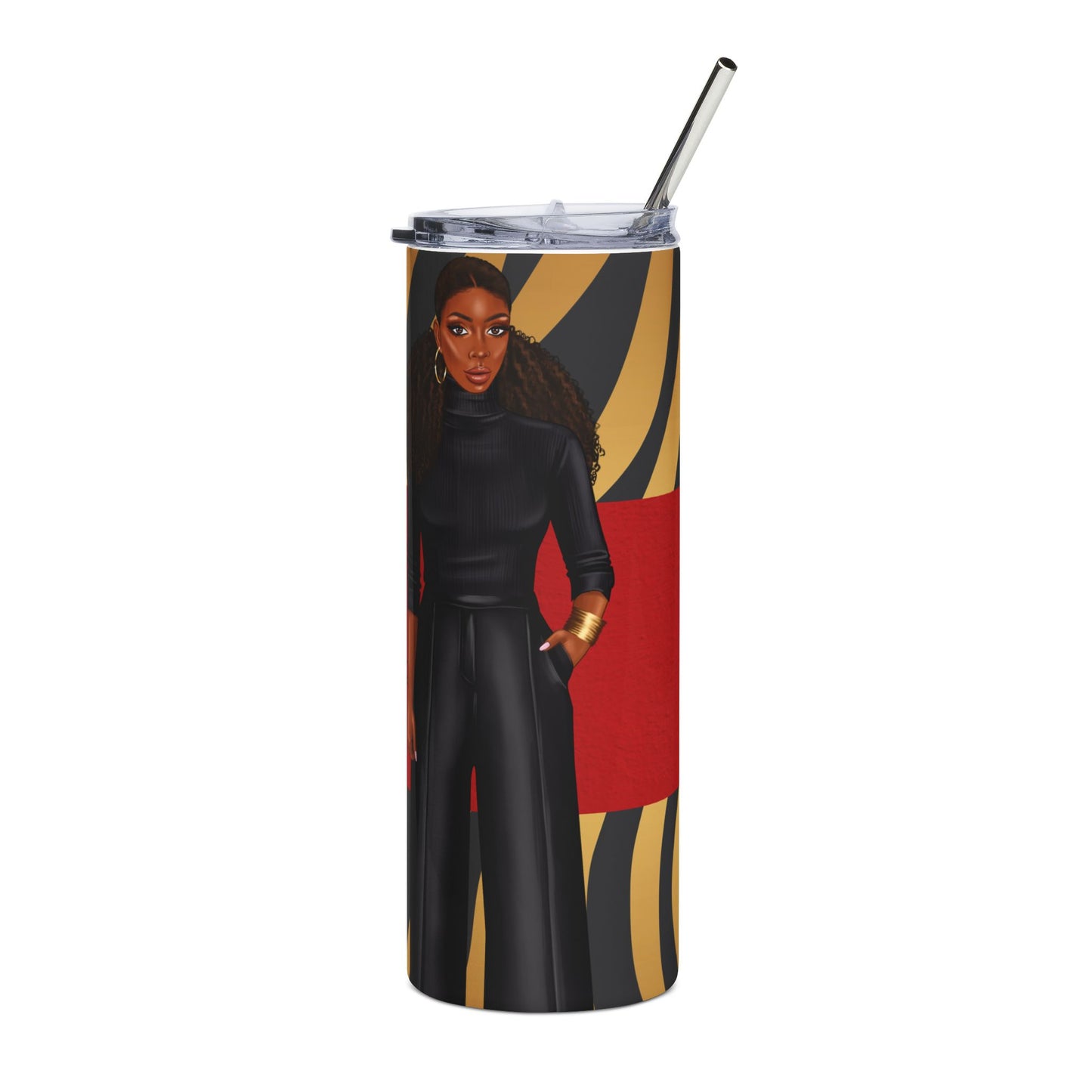Fierce & Strong Stainless Steel Tumbler - 20oz with Bold Design
