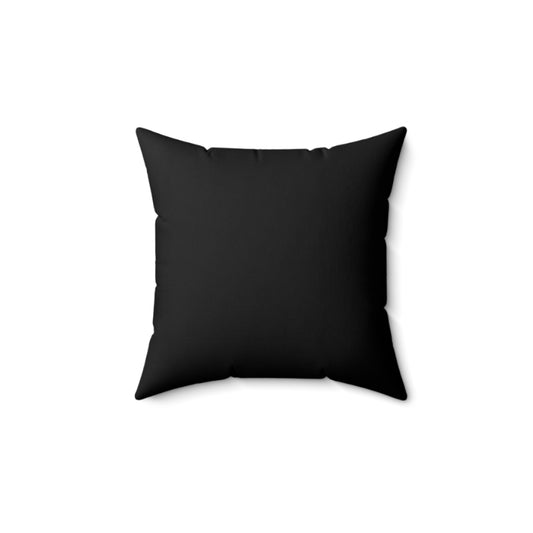 Inspirational Square Pillow - 'Black Man Applying Major Pressure'