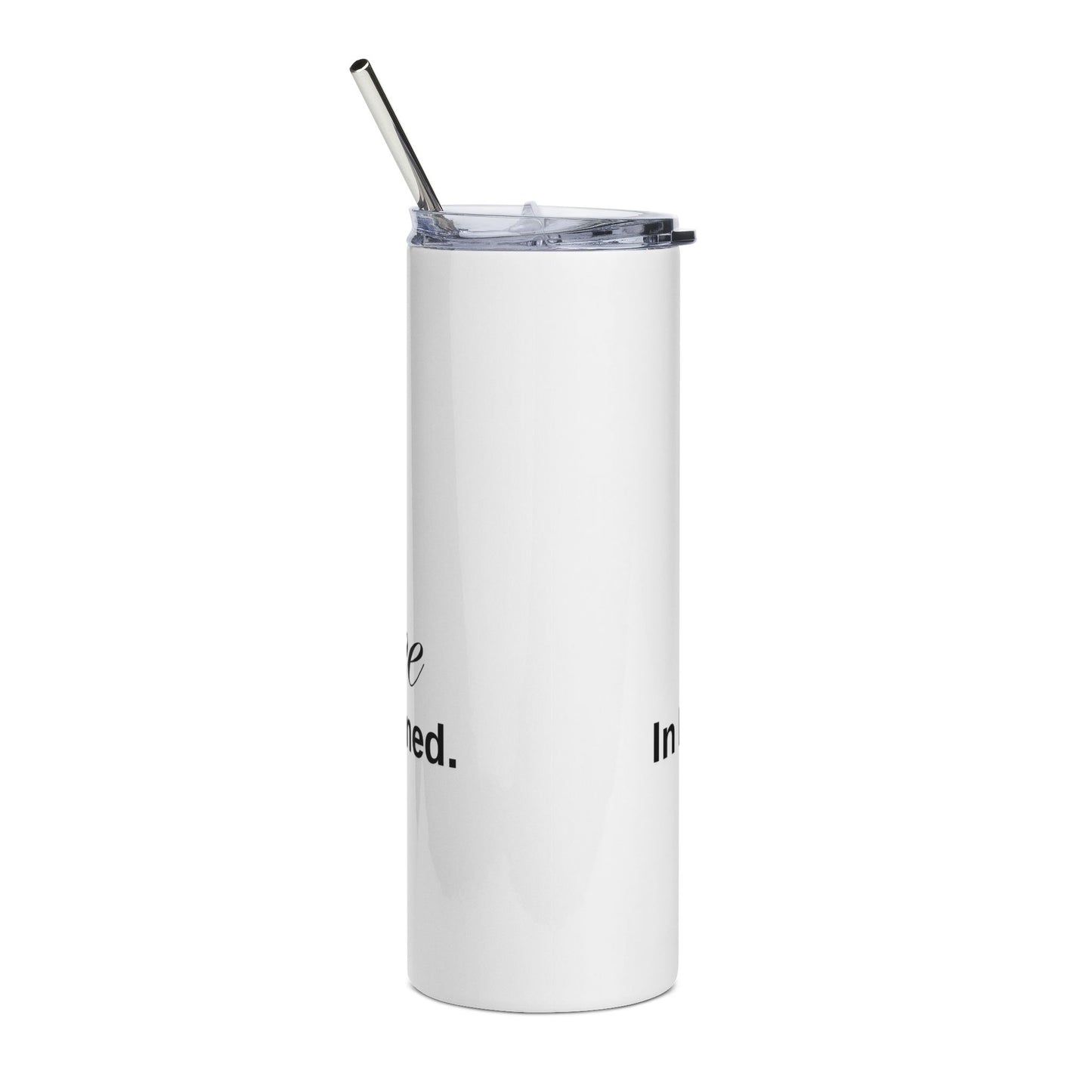Inspirational Stainless Steel Tumbler - 20oz 'Black Excellence' Design for Daily Motivation