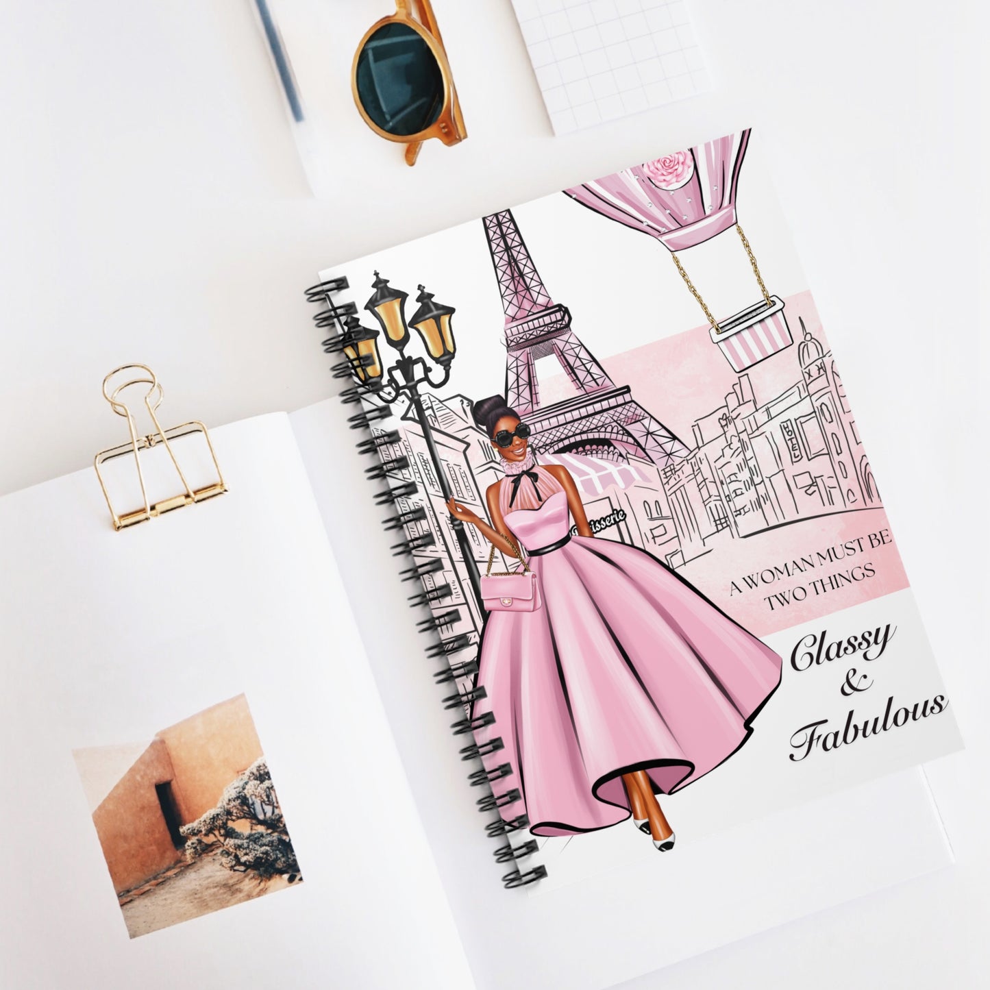Elegant Spiral Notebook - Classy & Fabulous Design for Stylish Note-Taking