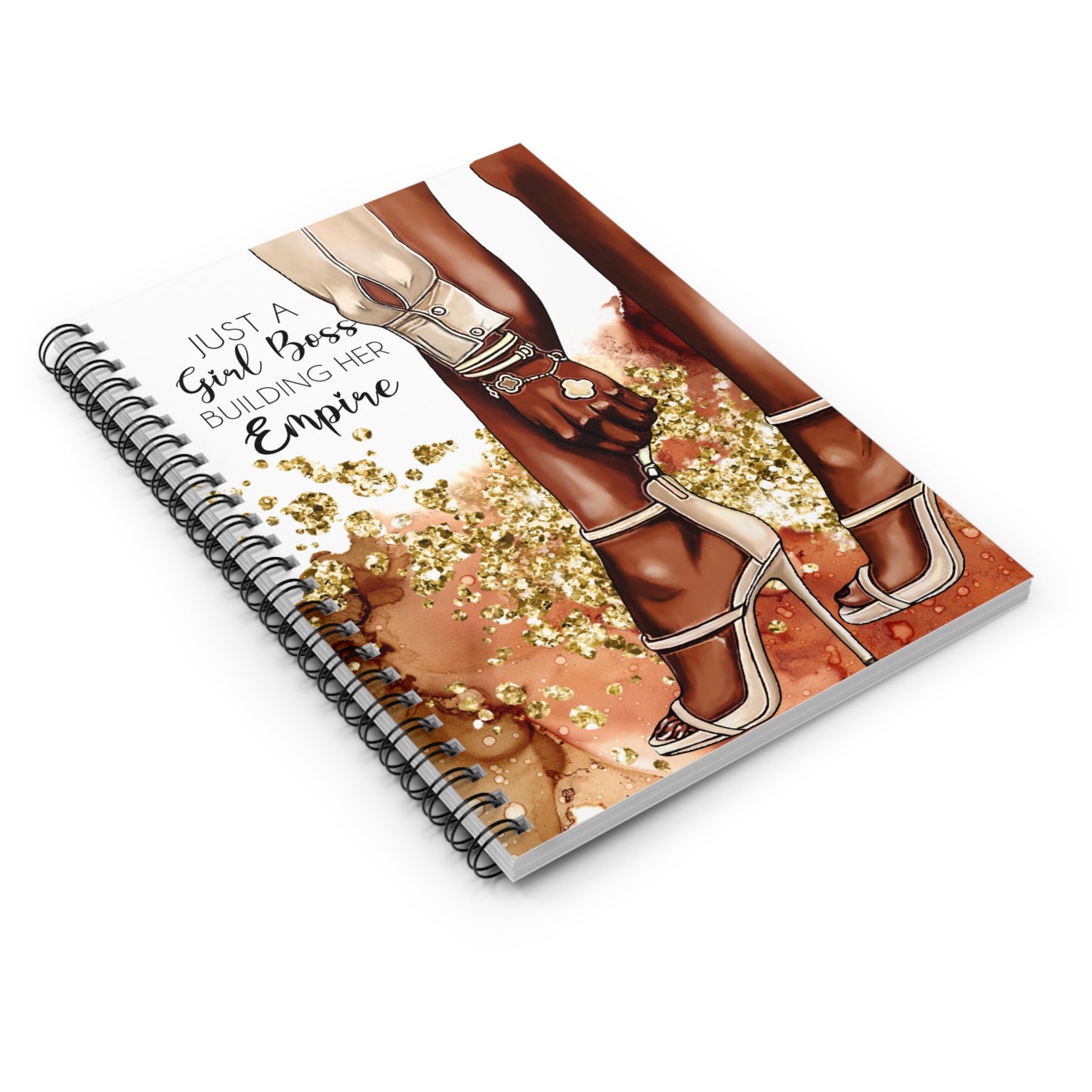 Empowered Girl Boss Spiral Notebook - Just A Girl Boss Building Her Empire