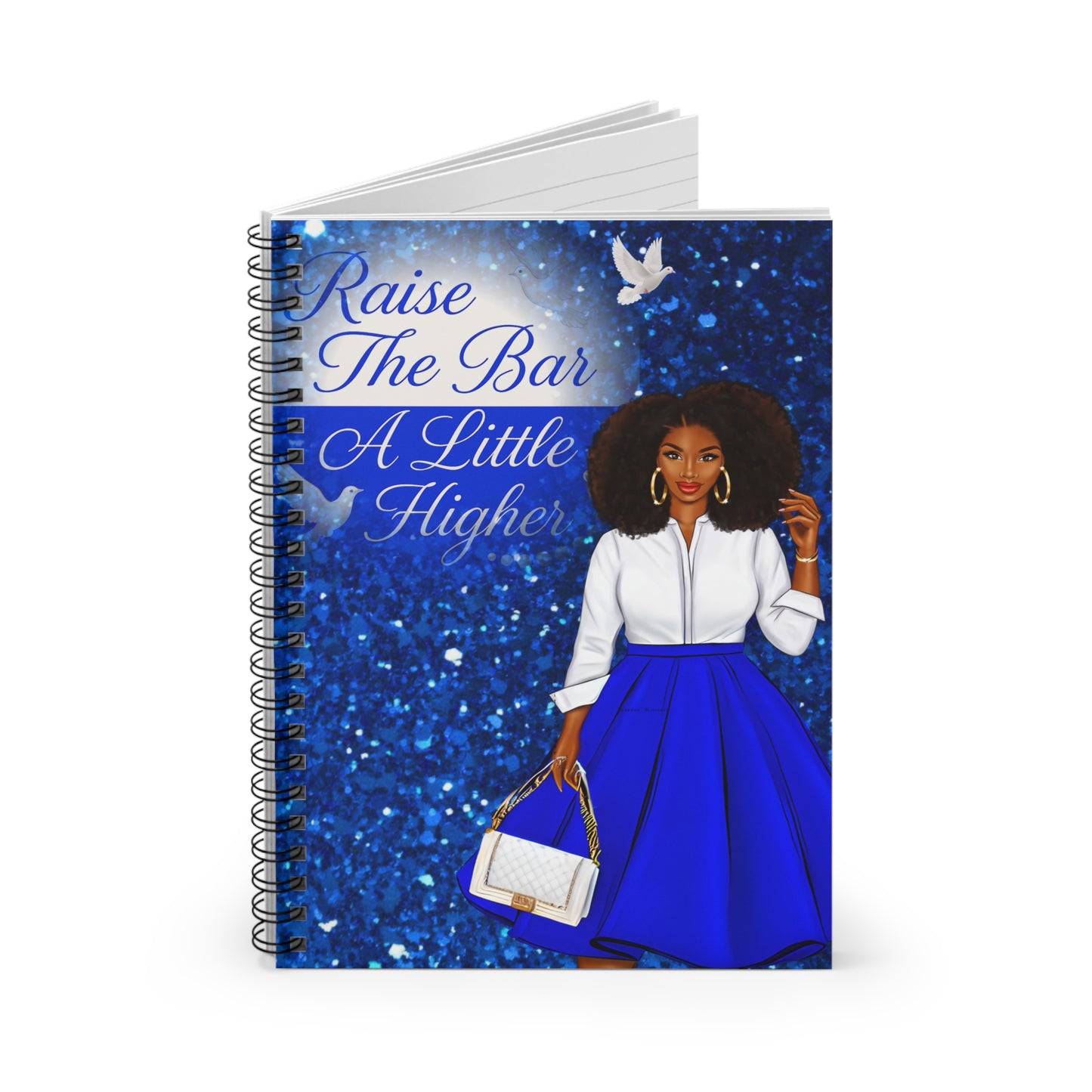 Inspirational Spiral Notebook - "Raise The Bar A Little Higher" - Perfect for Goal-Setting and Motivation