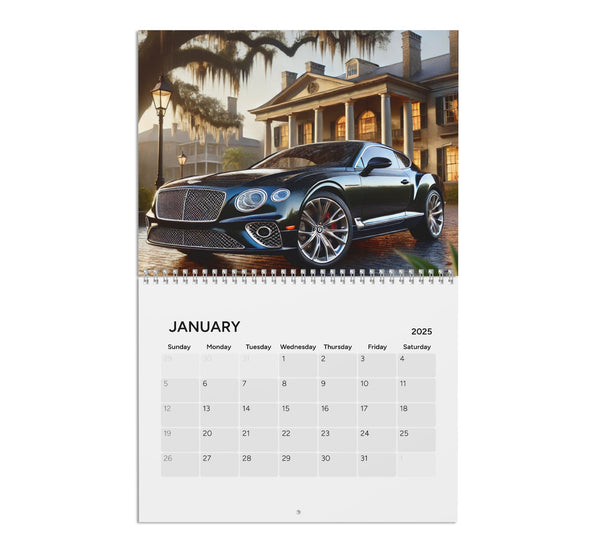 Luxury Sports Car Calendar 2025 - A Year of Power and Elegance