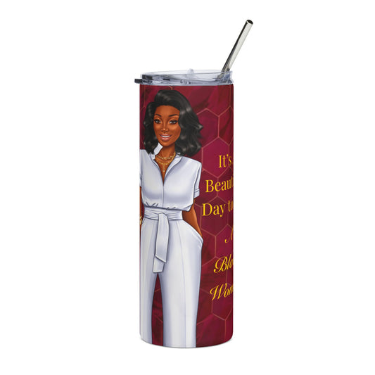 Stylish Stainless Steel Tumbler, 20oz – Inspirational Drinkware for Women, Perfect Gift for Birthdays, Self-Care, and Everyday Use