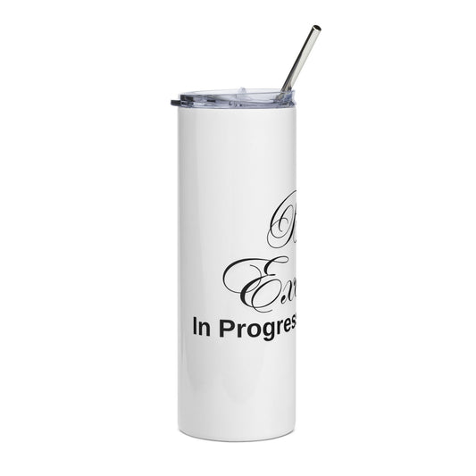 Inspirational Stainless Steel Tumbler - 20oz 'Black Excellence' Design for Daily Motivation