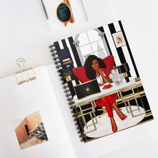 Elegant Spiral Notebook - Stylish Desk Vibes