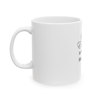Black Excellence Ceramic Mug - Inspirational Coffee Cup for Motivation