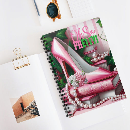 Chic Fashion Spiral Notebook - "Oh So Pretty!"