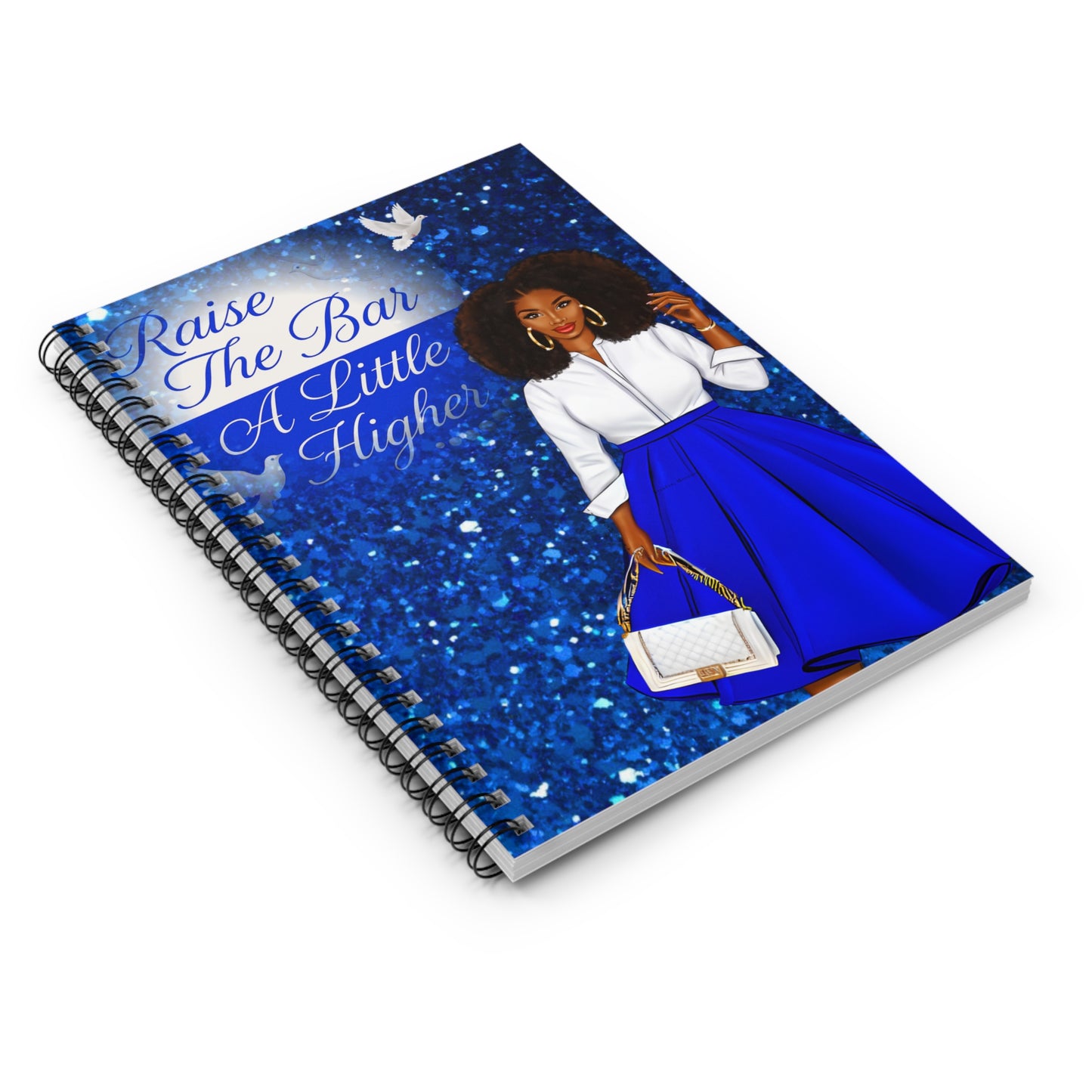 Inspirational Spiral Notebook - "Raise The Bar A Little Higher" - Perfect for Goal-Setting and Motivation