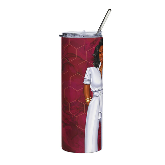 Stylish Stainless Steel Tumbler, 20oz – Inspirational Drinkware for Women, Perfect Gift for Birthdays, Self-Care, and Everyday Use
