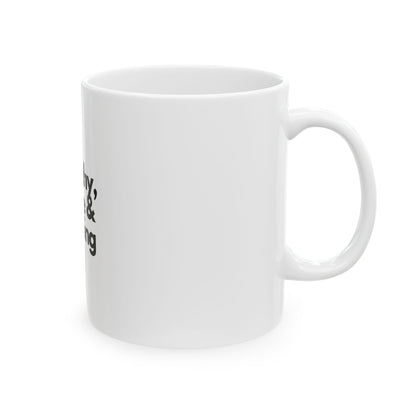 Wealthy, Woke & Winning Ceramic Mug - Inspiring Coffee Cup for Daily Motivation