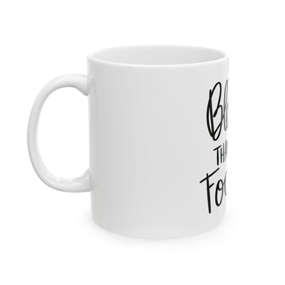 Inspirational Ceramic Mug - Blessed, Thankful, Focused - Perfect Gift for Friends and Family