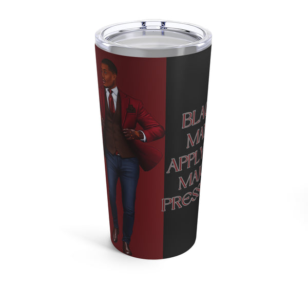 BLACK MAN APPLYING PRESSURE 20OZ TUMBLER