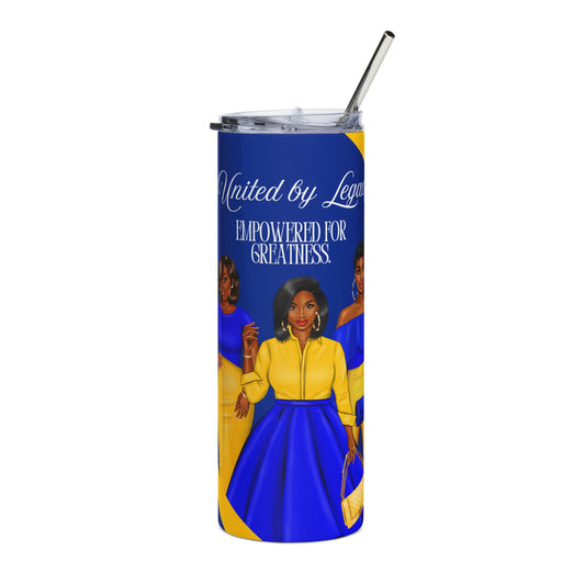 Empowered for Greatness - Stainless Steel Tumbler 20oz | Inspirational Travel Mug for Women