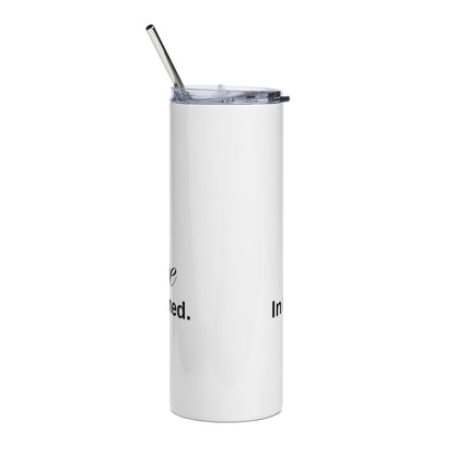 Inspirational Stainless Steel Tumbler - 20oz 'Black Excellence' Design for Daily Motivation