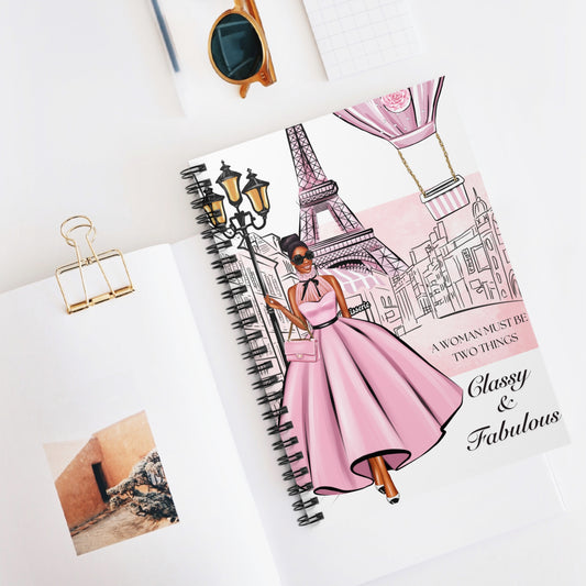 Elegant Spiral Notebook - Classy & Fabulous Design for Stylish Note-Taking